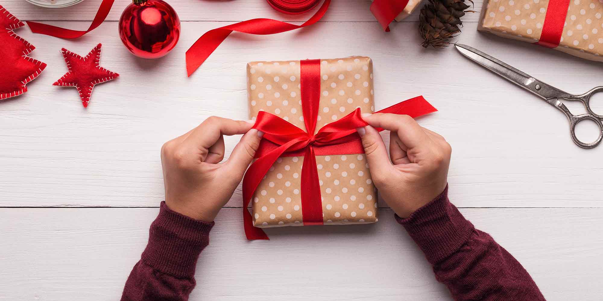 Envolturas navideñas originales para una tarjeta de regalo